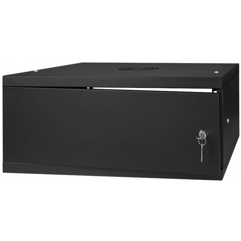 Rack Cabinet 19" 4U, 450MM Full Door, Black