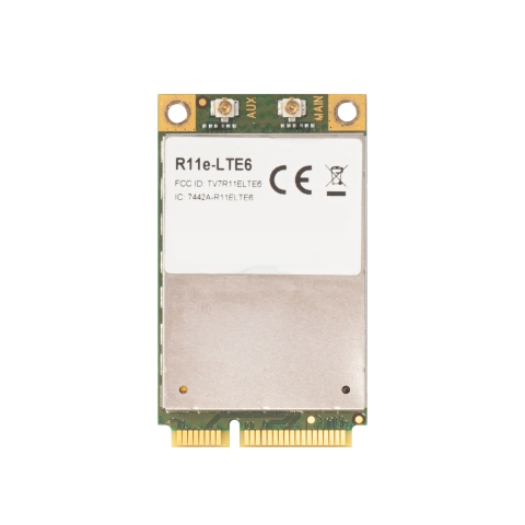 MikroTik mini-PCIe 4G LTE kaart R11e-LTE6