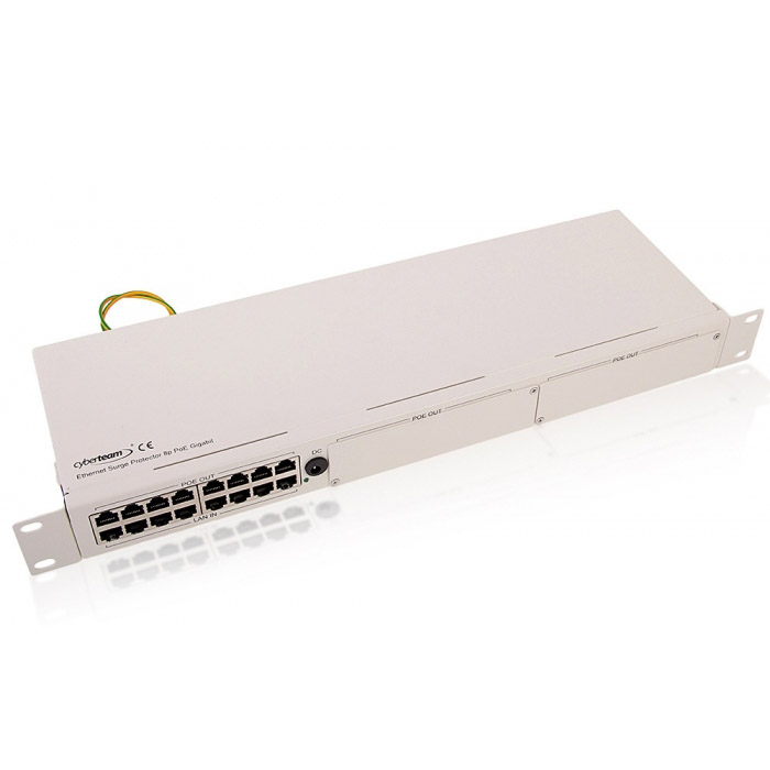 Ethernet Surge Protector 8P PoE 1U Gigabit