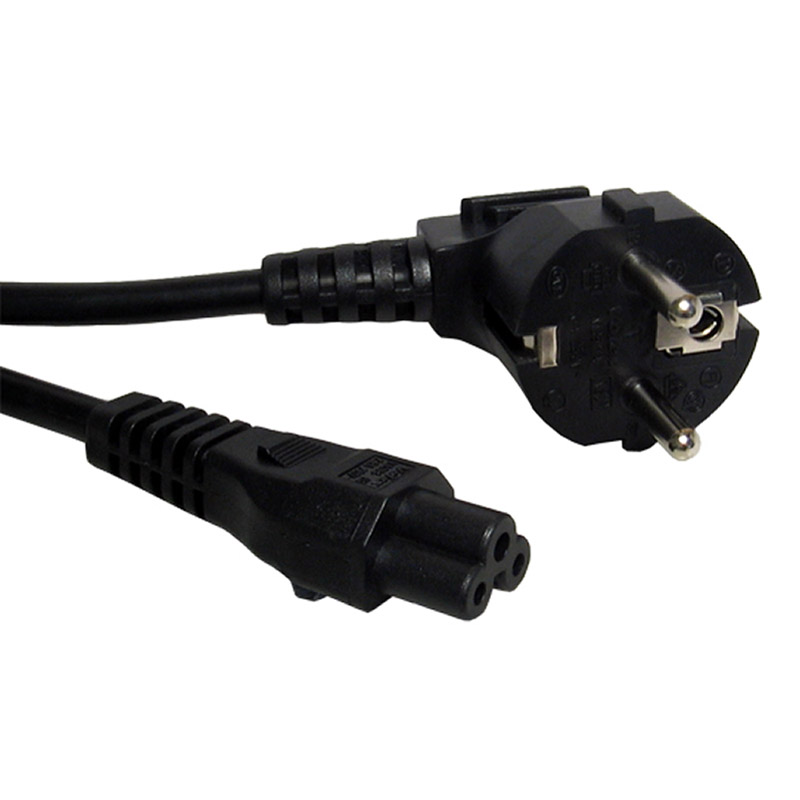 Power Cord C5 EU Plug Black 65cm